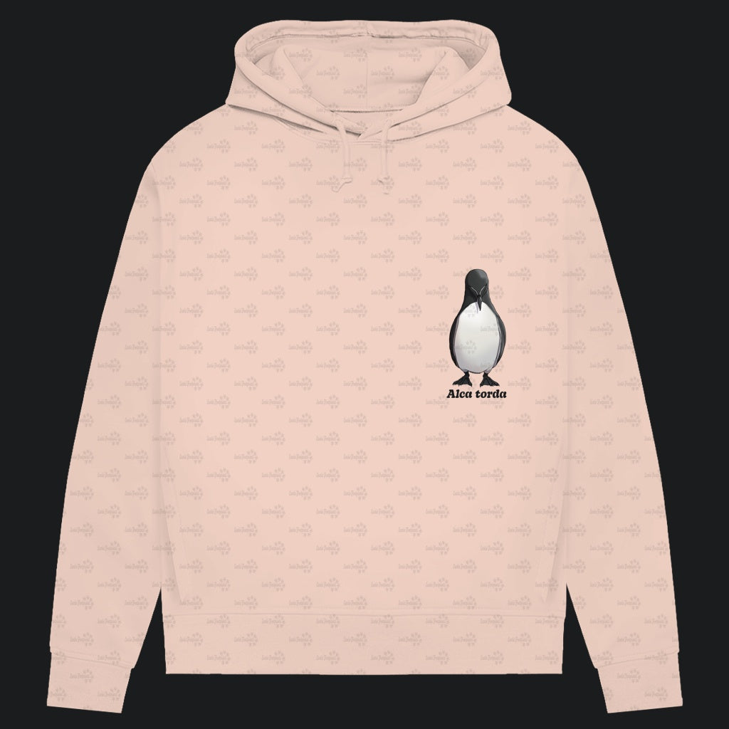 Damen Bio Hoodie mit Seitentaschen | Tordalk Razorbill Alca torda