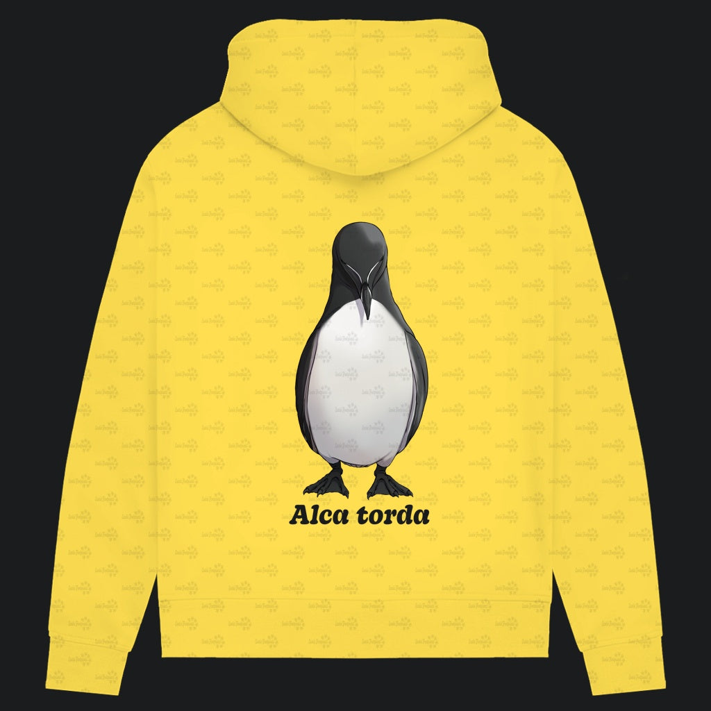 Damen Bio Hoodie mit Seitentaschen | Tordalk Razorbill Alca torda