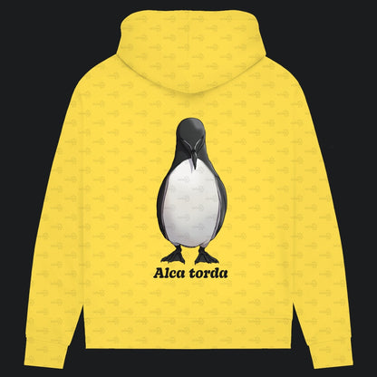 Damen Bio Hoodie mit Seitentaschen | Tordalk Razorbill Alca torda