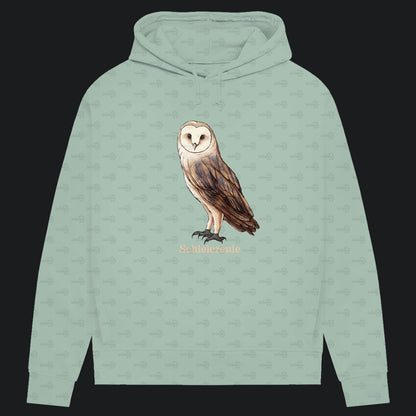 Damen Bio Hoodie mit Seitentaschen | Schleiereule Barnowl Tyto alba