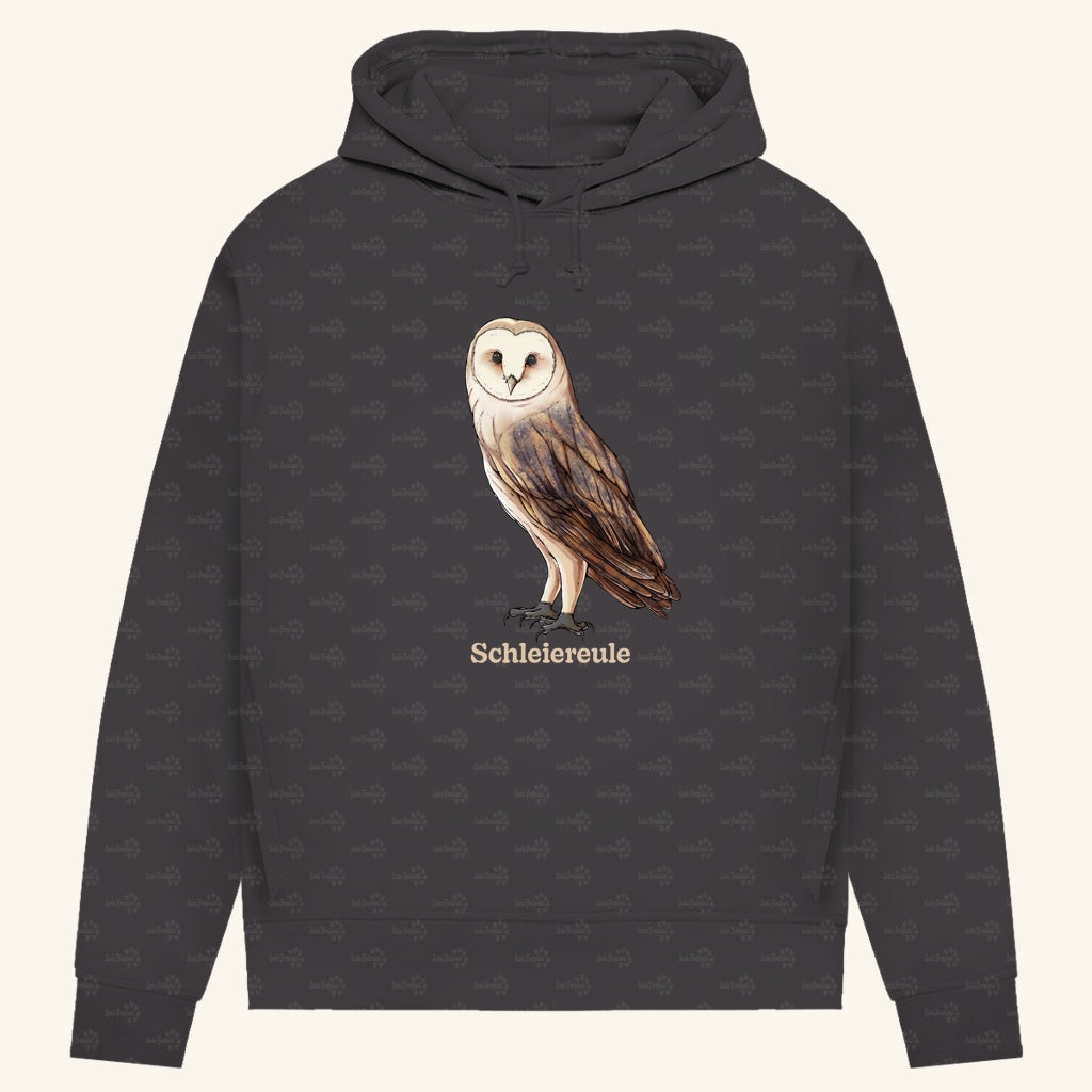 Damen Bio Hoodie mit Seitentaschen | Schleiereule Barnowl Tyto alba
