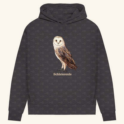 Damen Bio Hoodie mit Seitentaschen | Schleiereule Barnowl Tyto alba