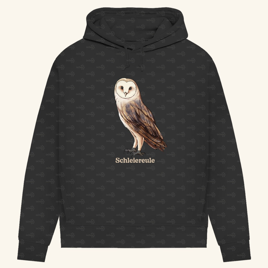 Damen Bio Hoodie mit Seitentaschen | Schleiereule Barnowl Tyto alba