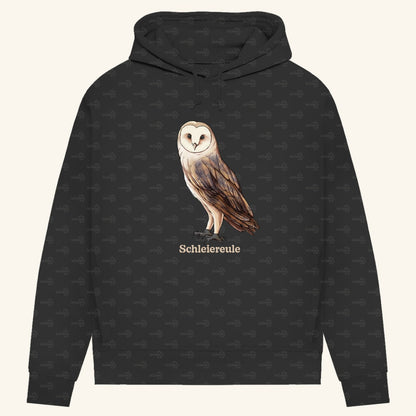 Damen Bio Hoodie mit Seitentaschen | Schleiereule Barnowl Tyto alba