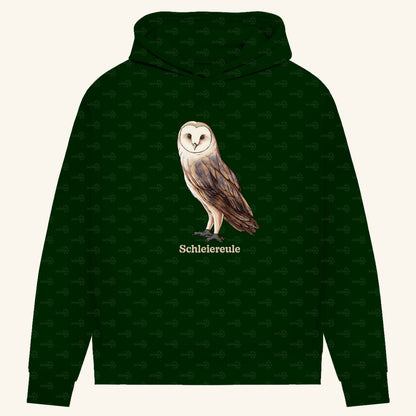 Damen Bio Hoodie mit Seitentaschen | Schleiereule Barnowl Tyto alba
