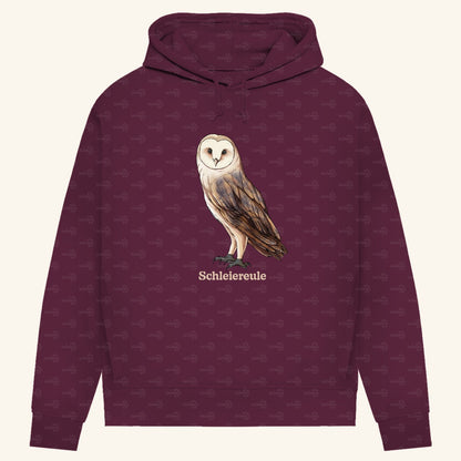 Damen Bio Hoodie mit Seitentaschen | Schleiereule Barnowl Tyto alba