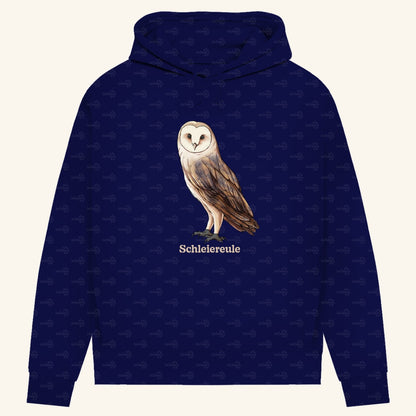 Damen Bio Hoodie mit Seitentaschen | Schleiereule Barnowl Tyto alba