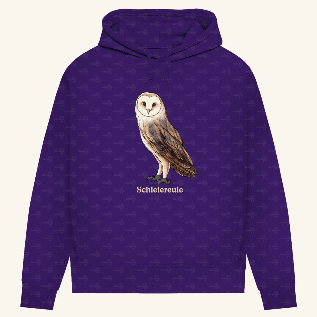 Damen Bio Hoodie mit Seitentaschen | Schleiereule Barnowl Tyto alba