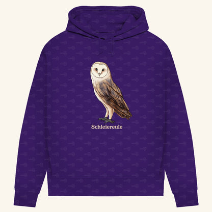 Damen Bio Hoodie mit Seitentaschen | Schleiereule Barnowl Tyto alba