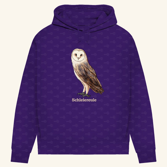 Damen Bio Hoodie mit Seitentaschen | Schleiereule Barnowl Tyto alba