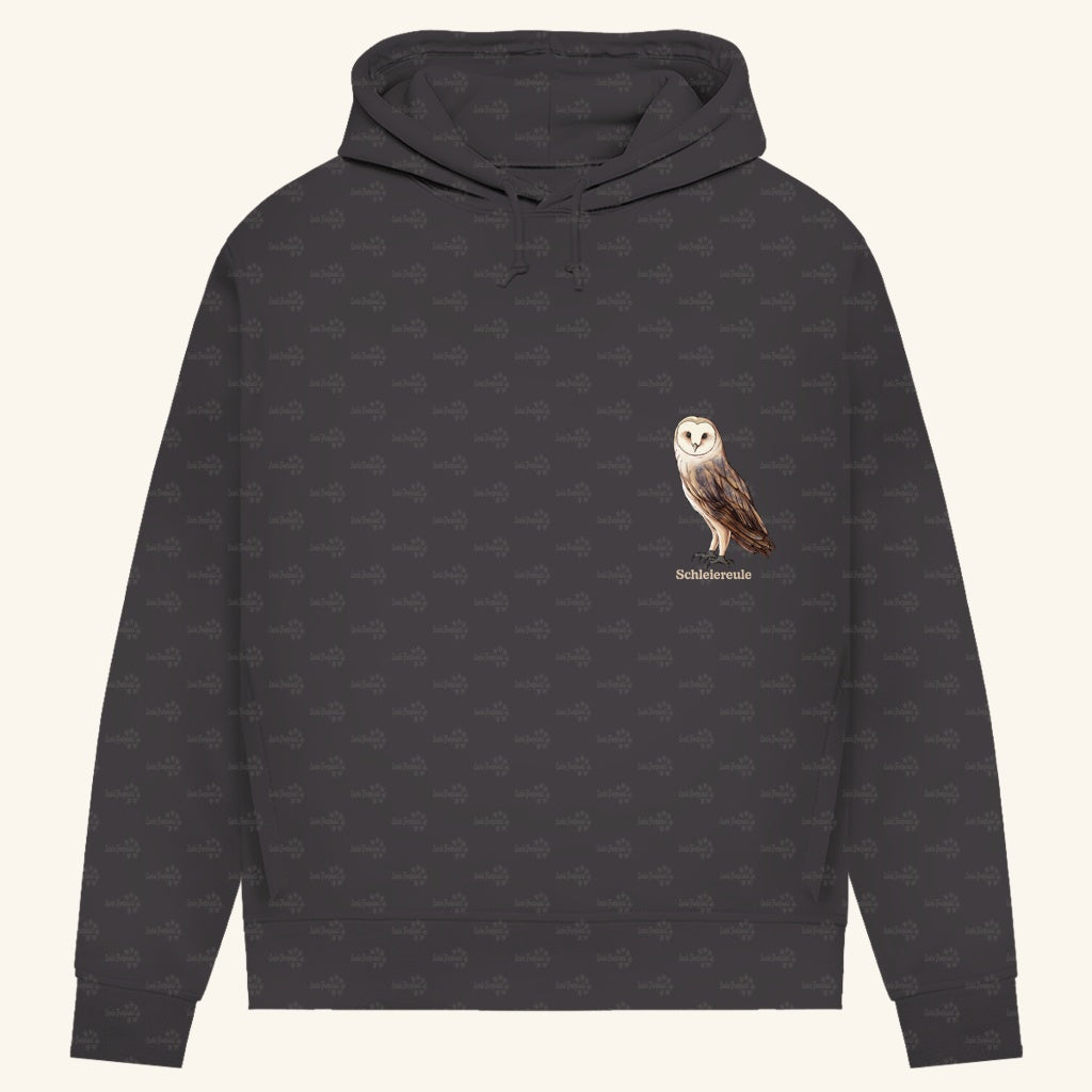 Damen Bio Hoodie mit Seitentaschen | Schleiereule Barnowl Tyto alba