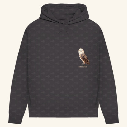 Damen Bio Hoodie mit Seitentaschen | Schleiereule Barnowl Tyto alba