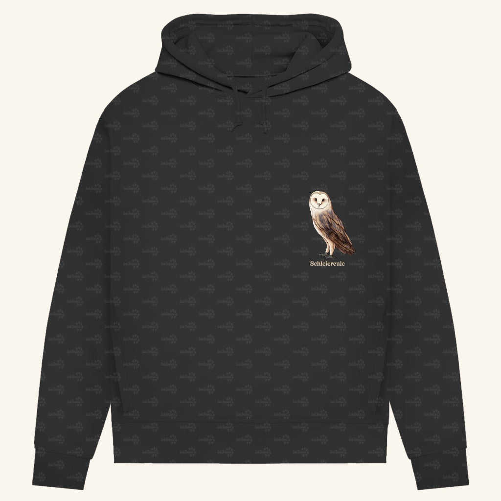 Damen Bio Hoodie mit Seitentaschen | Schleiereule Barnowl Tyto alba