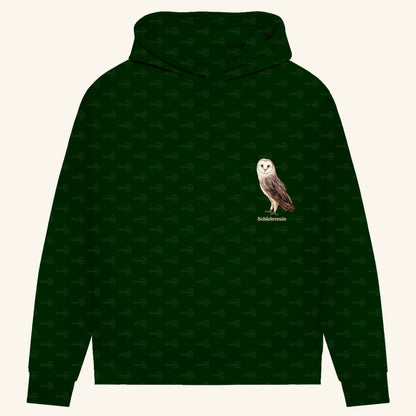 Damen Bio Hoodie mit Seitentaschen | Schleiereule Barnowl Tyto alba
