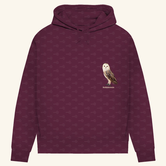 Damen Bio Hoodie mit Seitentaschen | Schleiereule Barnowl Tyto alba