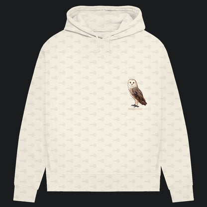 Damen Bio Hoodie mit Seitentaschen | Schleiereule Barnowl Tyto alba
