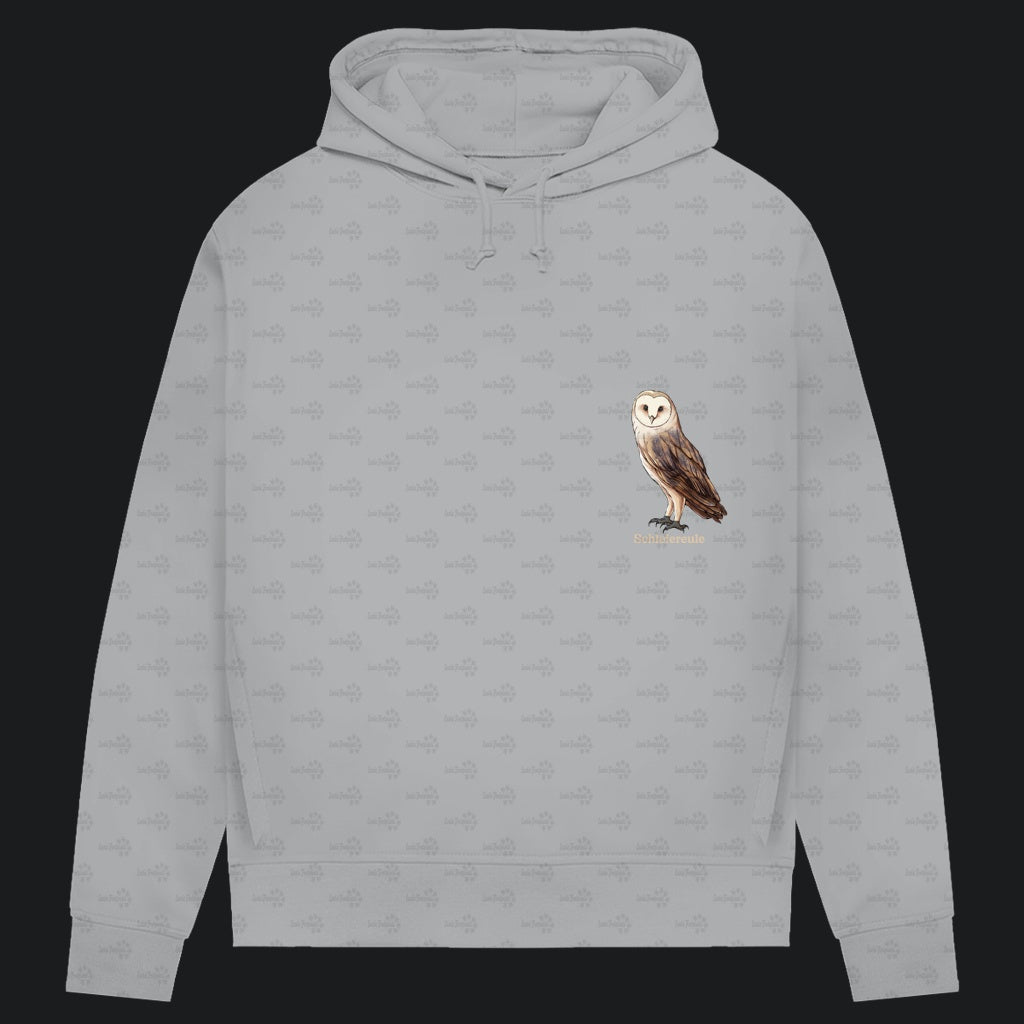Damen Bio Hoodie mit Seitentaschen | Schleiereule Barnowl Tyto alba
