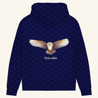 Damen Bio Hoodie mit Seitentaschen | Schleiereule Barnowl Tyto alba