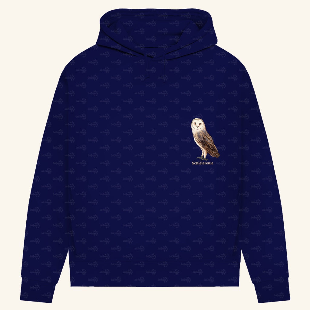 Damen Bio Hoodie mit Seitentaschen | Schleiereule Barnowl Tyto alba