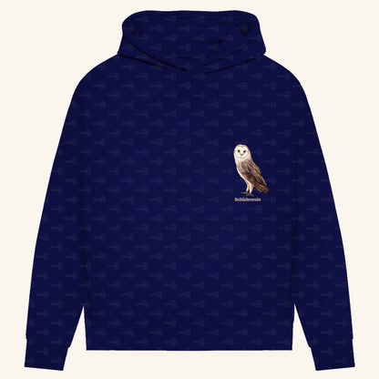 Damen Bio Hoodie mit Seitentaschen | Schleiereule Barnowl Tyto alba