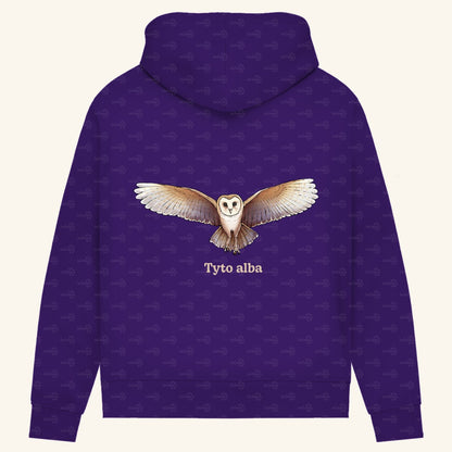 Damen Bio Hoodie mit Seitentaschen | Schleiereule Barnowl Tyto alba