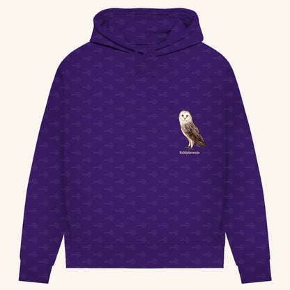 Damen Bio Hoodie mit Seitentaschen | Schleiereule Barnowl Tyto alba