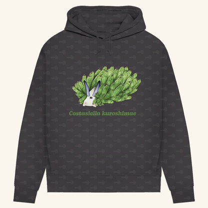 Damen Bio Hoodie mit Seitentaschen | Blattschaf Leafsheep Costasiella kuroshimae