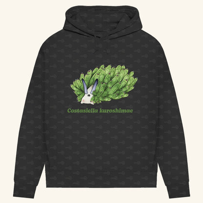 Damen Bio Hoodie mit Seitentaschen | Blattschaf Leafsheep Costasiella kuroshimae