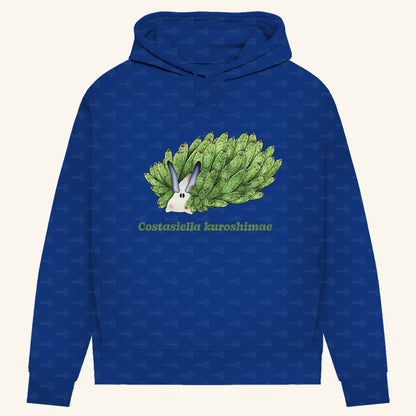 Damen Bio Hoodie mit Seitentaschen | Blattschaf Leafsheep Costasiella kuroshimae