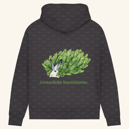 Damen Bio Hoodie mit Seitentaschen | Blattschaf Leafsheep Costasiella kuroshimae