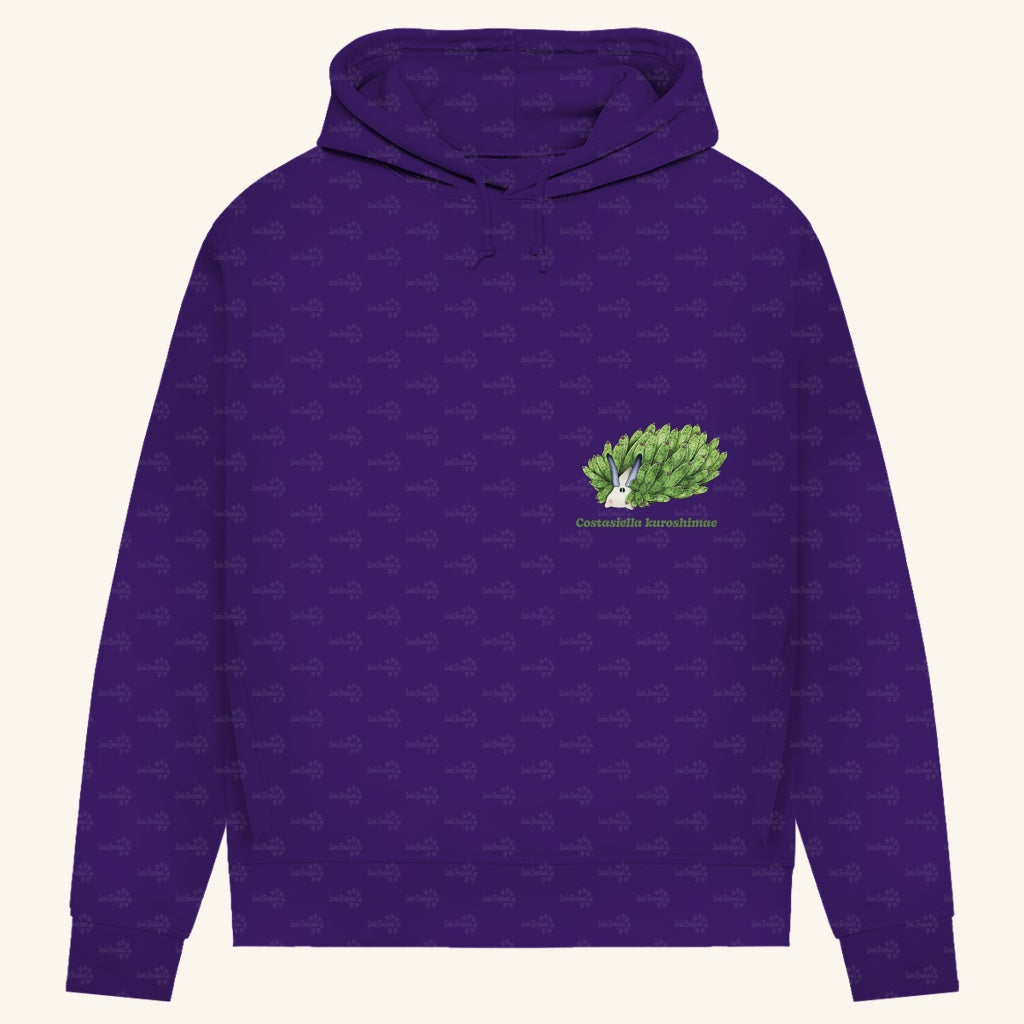 Damen Bio Hoodie mit Seitentaschen | Blattschaf Leafsheep Costasiella kuroshimae