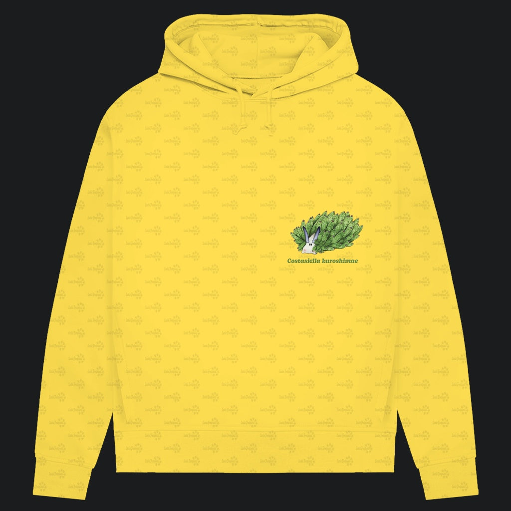 Damen Bio Hoodie mit Seitentaschen | Blattschaf Leafsheep Costasiella kuroshimae