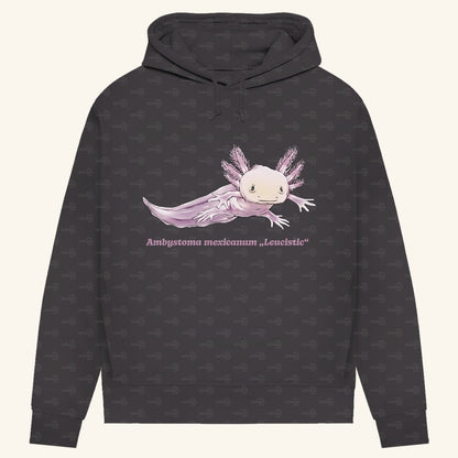Damen Bio Hoodie mit Seitentaschen | Axolotl Ambystoma mexicanum Leucistic