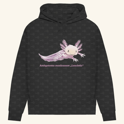 Damen Bio Hoodie mit Seitentaschen | Axolotl Ambystoma mexicanum Leucistic