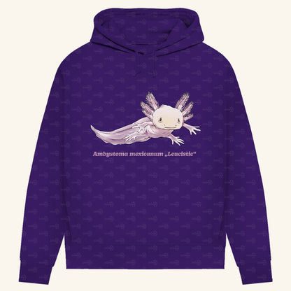 Damen Bio Hoodie mit Seitentaschen | Axolotl Ambystoma mexicanum Leucistic