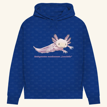 Damen Bio Hoodie mit Seitentaschen | Axolotl Ambystoma mexicanum Leucistic