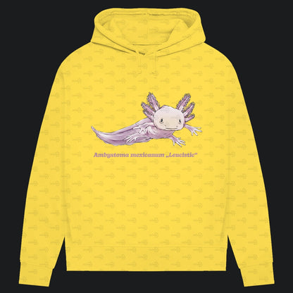 Damen Bio Hoodie mit Seitentaschen | Axolotl Ambystoma mexicanum Leucistic