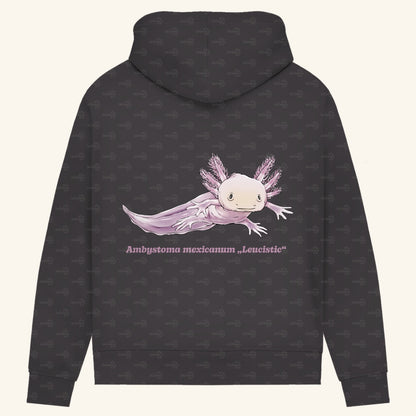 Damen Bio Hoodie mit Seitentaschen | Axolotl Ambystoma mexicanum Leucistic