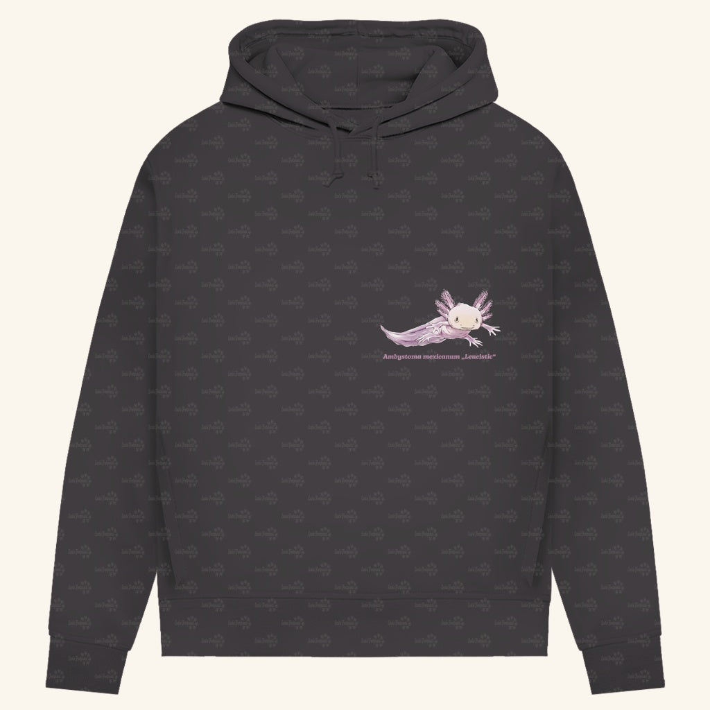 Damen Bio Hoodie mit Seitentaschen | Axolotl Ambystoma mexicanum Leucistic