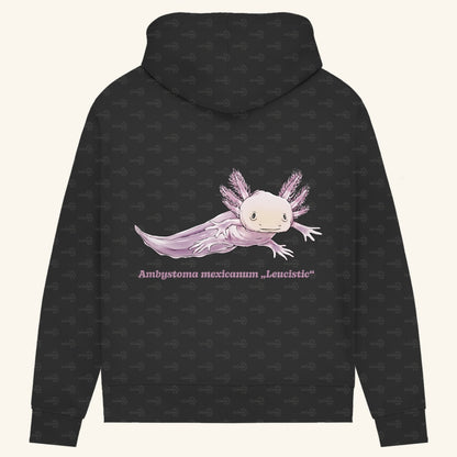 Damen Bio Hoodie mit Seitentaschen | Axolotl Ambystoma mexicanum Leucistic
