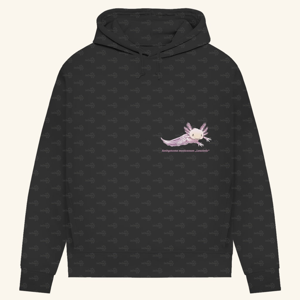 Damen Bio Hoodie mit Seitentaschen | Axolotl Ambystoma mexicanum Leucistic