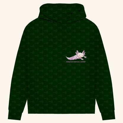 Damen Bio Hoodie mit Seitentaschen | Axolotl Ambystoma mexicanum Leucistic