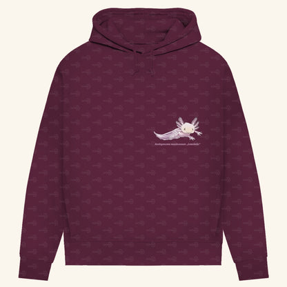 Damen Bio Hoodie mit Seitentaschen | Axolotl Ambystoma mexicanum Leucistic