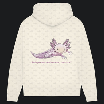 Damen Bio Hoodie mit Seitentaschen | Axolotl Ambystoma mexicanum Leucistic