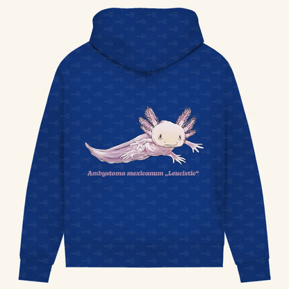 Damen Bio Hoodie mit Seitentaschen | Axolotl Ambystoma mexicanum Leucistic