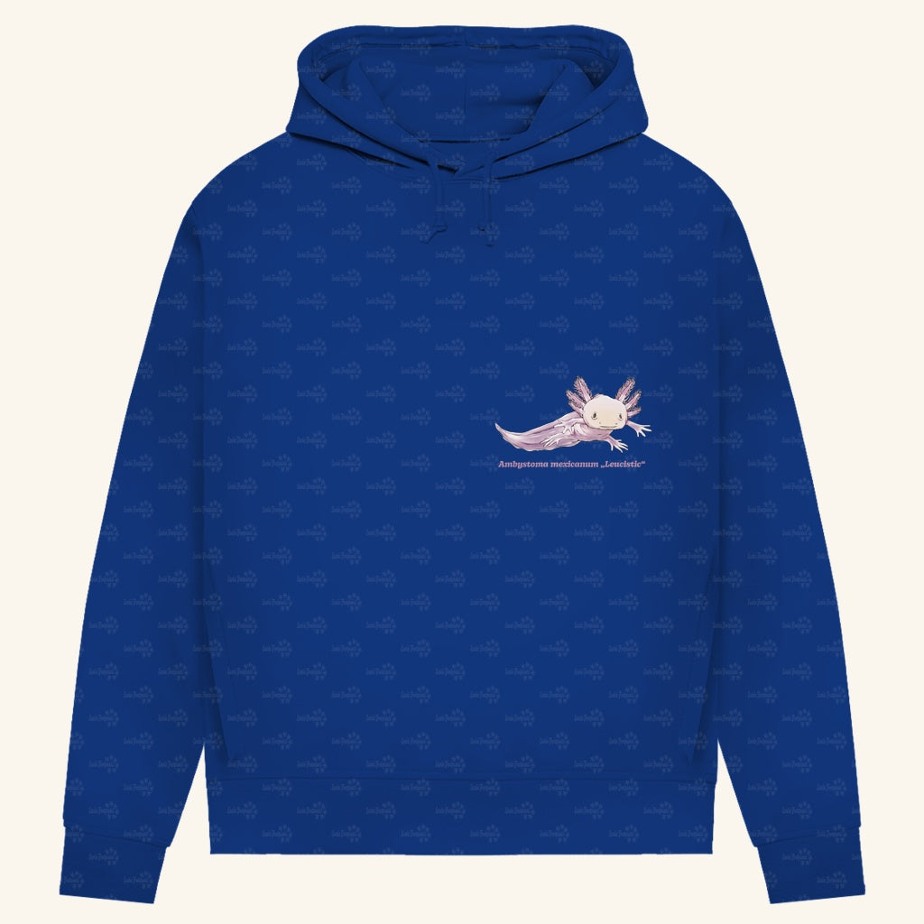 Damen Bio Hoodie mit Seitentaschen | Axolotl Ambystoma mexicanum Leucistic