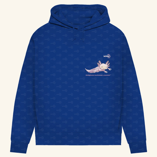 Damen Bio Hoodie mit Seitentaschen | Axolotl Ambystoma mexicanum Leucistic