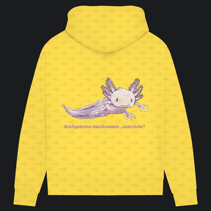 Damen Bio Hoodie mit Seitentaschen | Axolotl Ambystoma mexicanum Leucistic