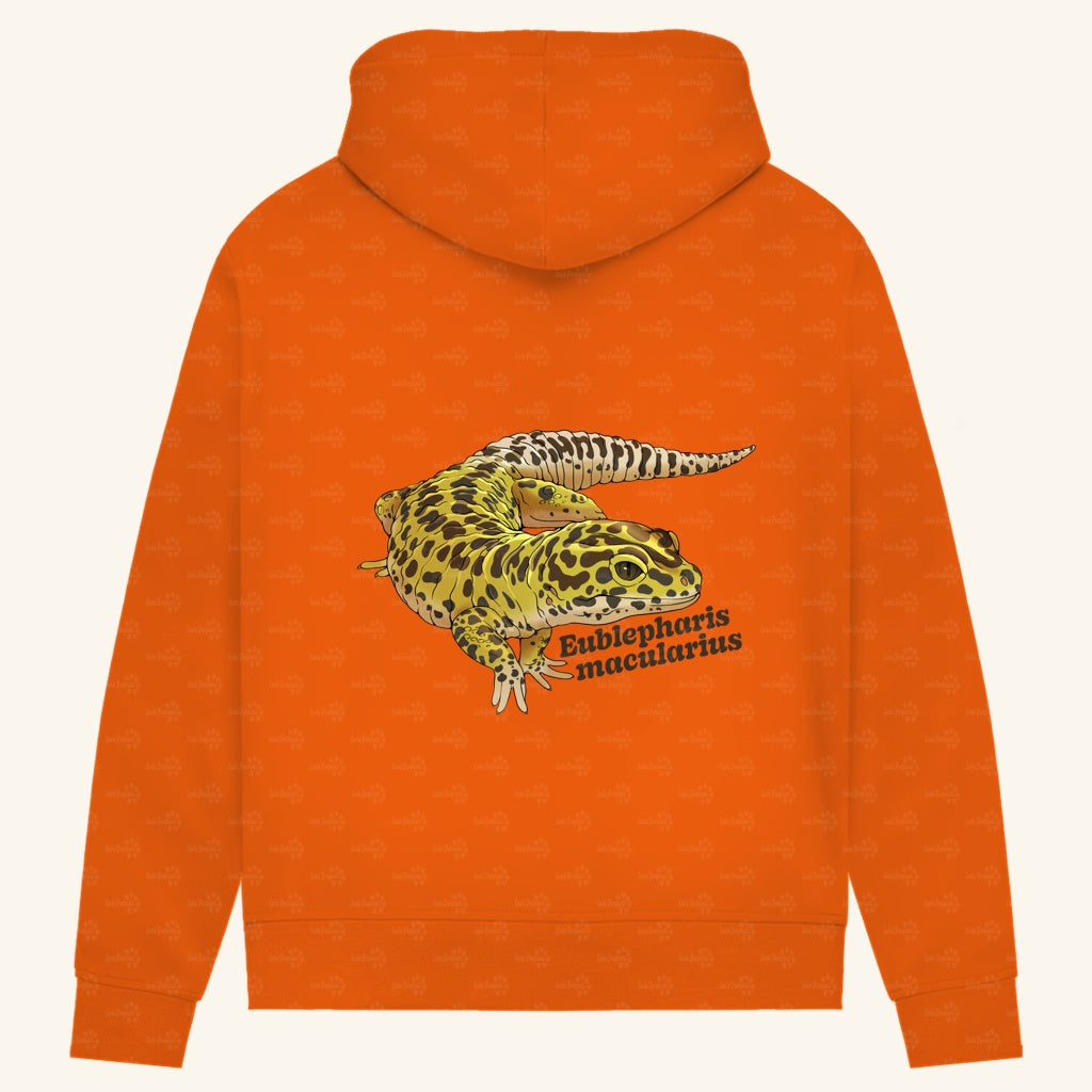 Damen Bio Hoodie mit Seitentaschen | Leopardgecko Eublepharis macularius