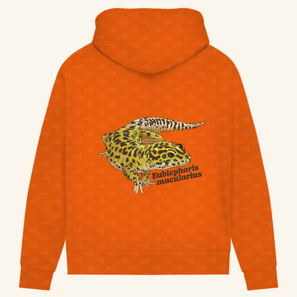 Damen Bio Hoodie mit Seitentaschen | Leopardgecko Eublepharis macularius